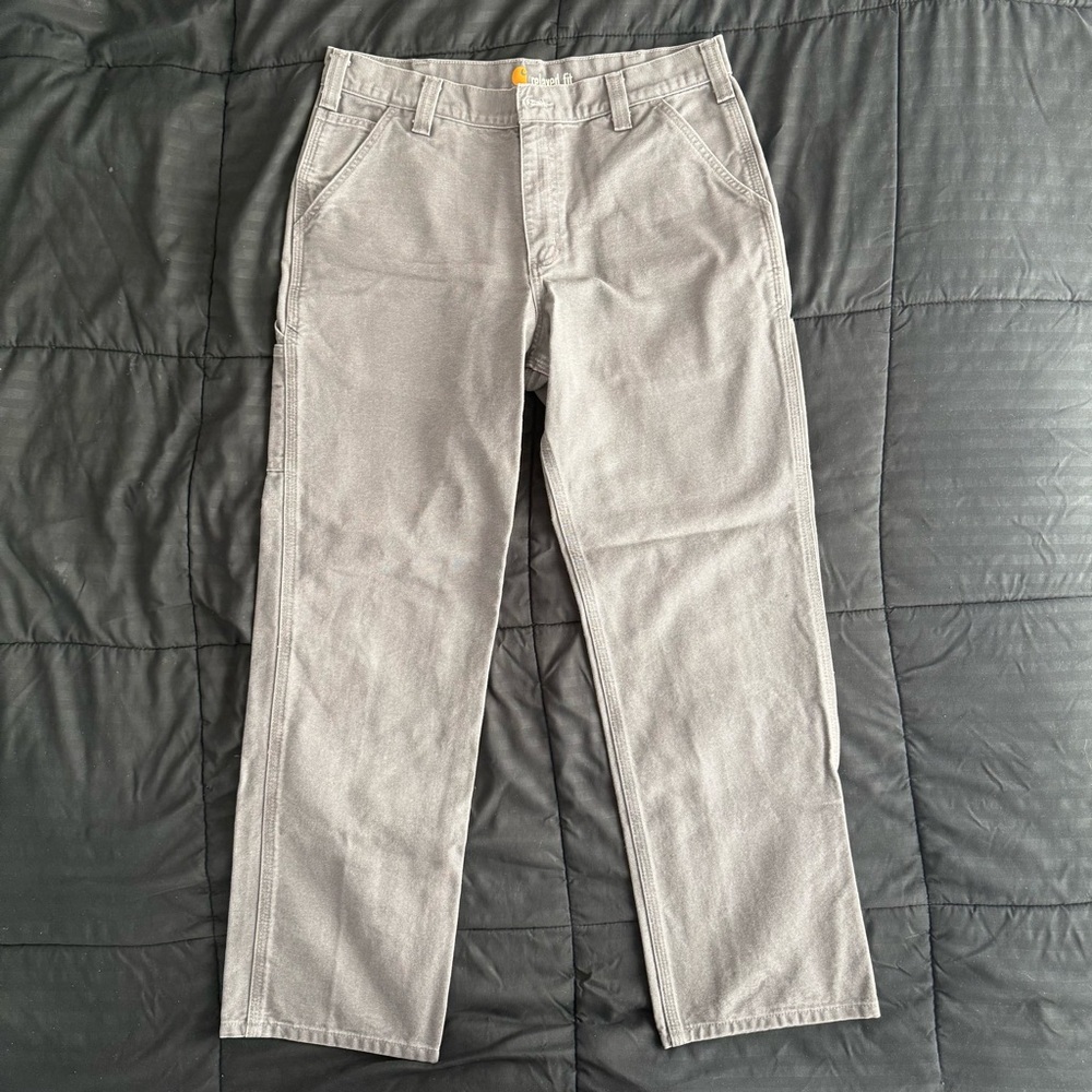 Carhartt Men's Relaxed Fit Light Gray Workwear Pants